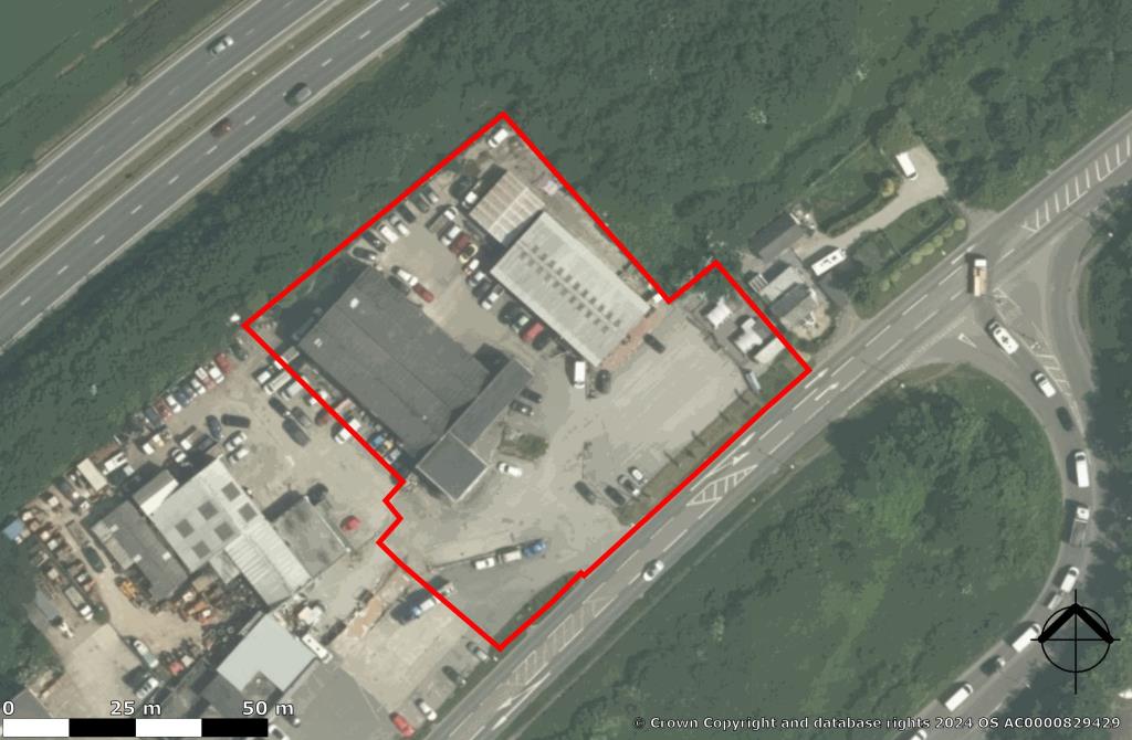 Lot: 58 - TRADING ESTATE WITH POTENTIAL - Ariel view